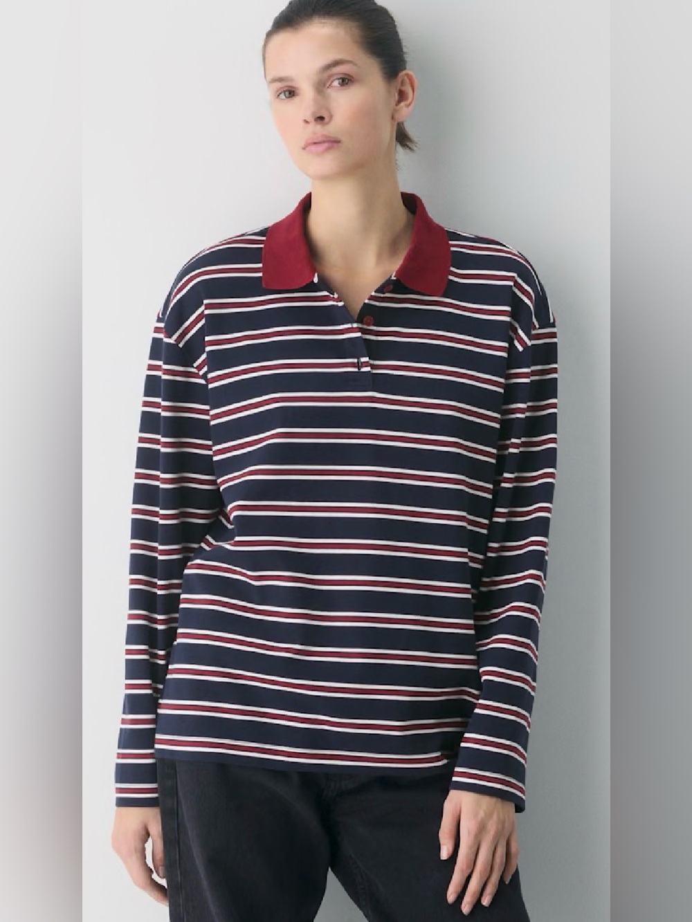 Aritzia InterLock Cotton Eton Longsleeve